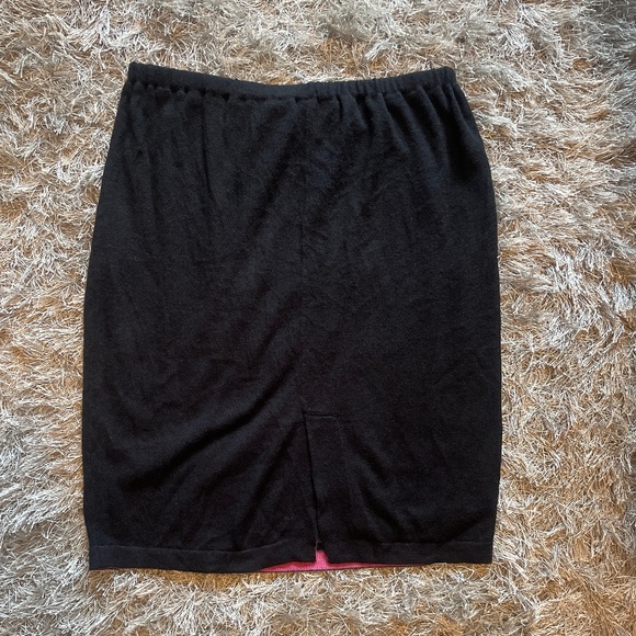 NWT Gretchen Scott Cashmere-Like Pencil Black Skirt - Picture 4 of 4